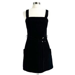 FREE PEOPLE Black Suede Jumper Mini Dress or Tunic 10